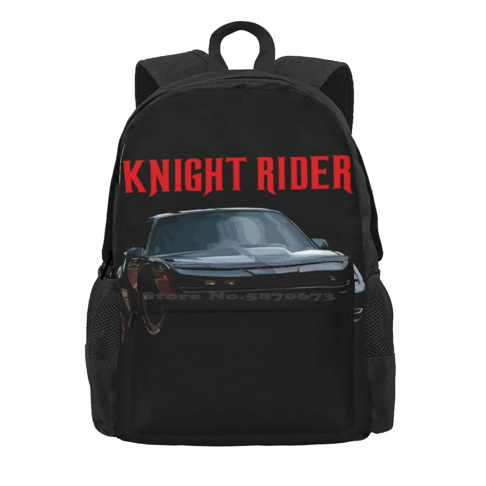 Knight Rider K.I.T.T. Firebird Hot Sale Schoolbag Backpack Fashion Bags Retro Knight Rider Kitt David Hasselhoff Firebird