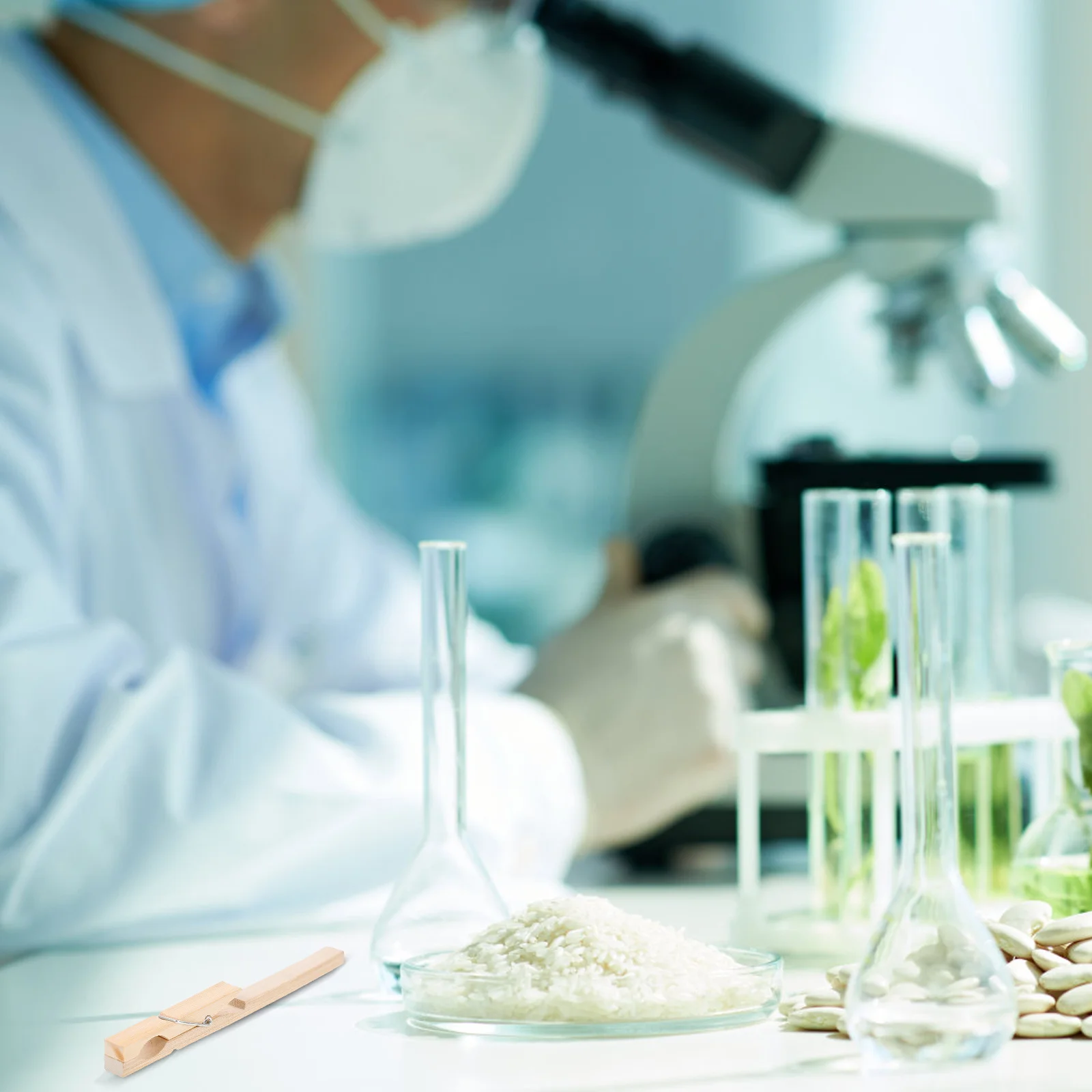 

10 Pcs Test Tube Clip Laboratory Clamp Holder Glass Clamps Chemical Experiment Bamboo