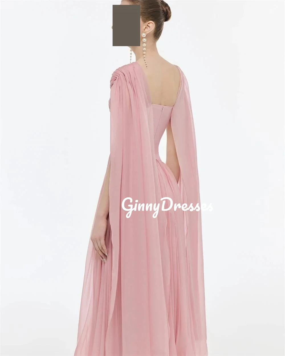 Elegant Customized V-Neck A-Line Floor-Length Formal Occasion Dresses Ruffle Zipper Up Sleeveless Lining Formal Occasion Dresses