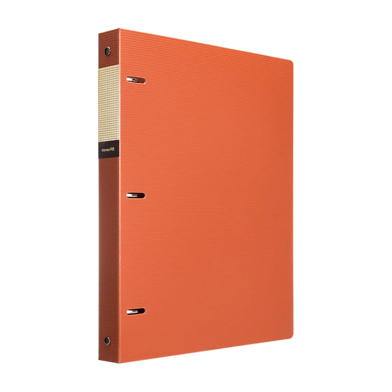 A4 File Folders Display Book 3 Hole Binder Folders Morandi Color Waterproof Document Ring Binder Folder