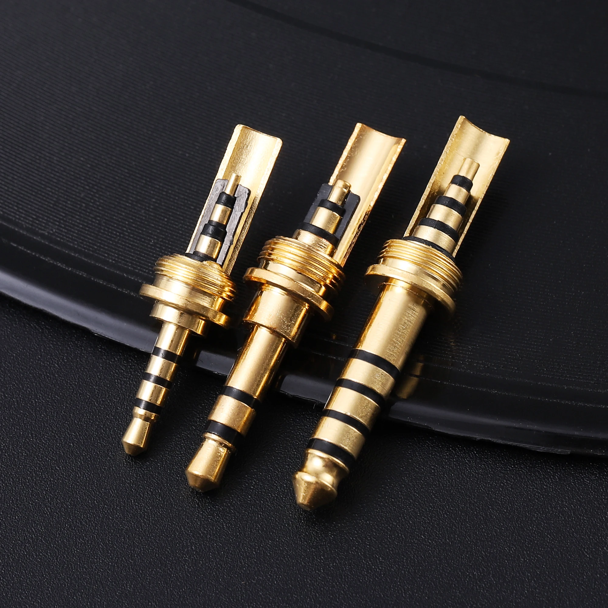 Copper + palladium plated DIY headphone upgrade cable plug 4.4mm 2.5mm 3.5mm headphone accessories screw 7.5*0.75 universal