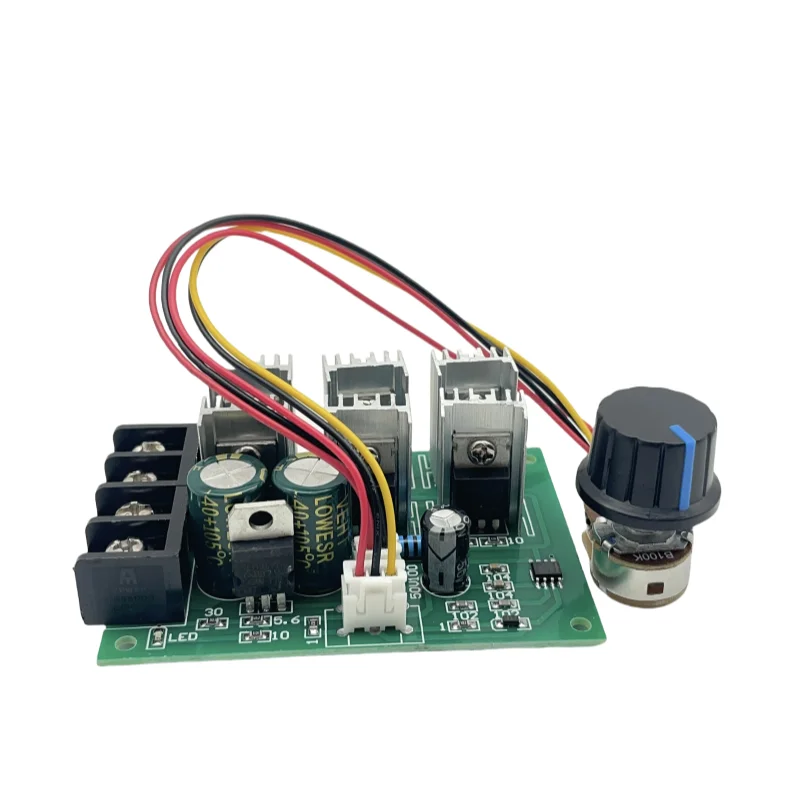 DC 9-55V 40A 2000W PWM DC Motor Pump Speed Regulator High Power Speed Controller 9V 12V 24V 36V 48V power supply adjustable