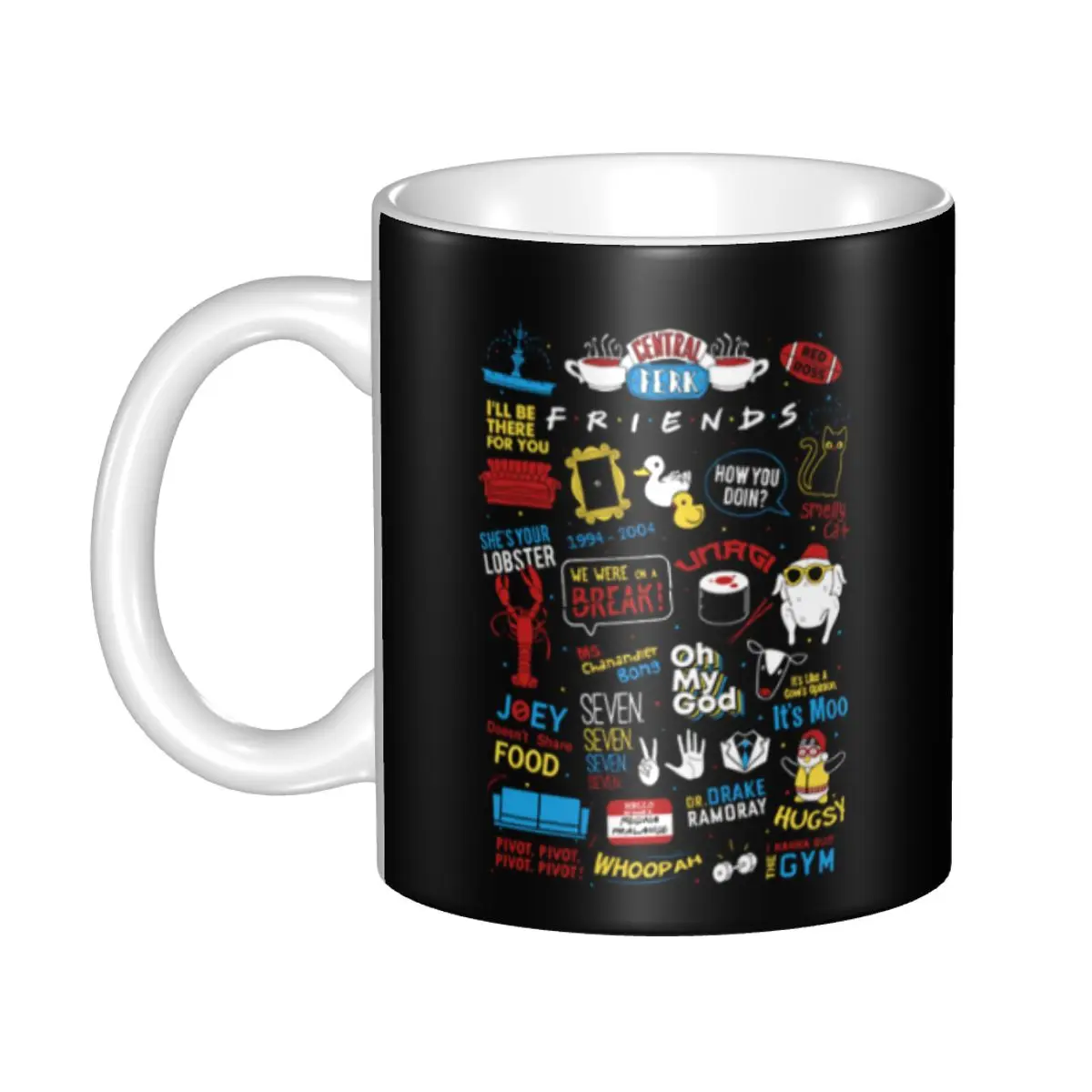 TV Show Friends Symbol Mug Customized Ceramic Coffee Mug Cup Creative Present