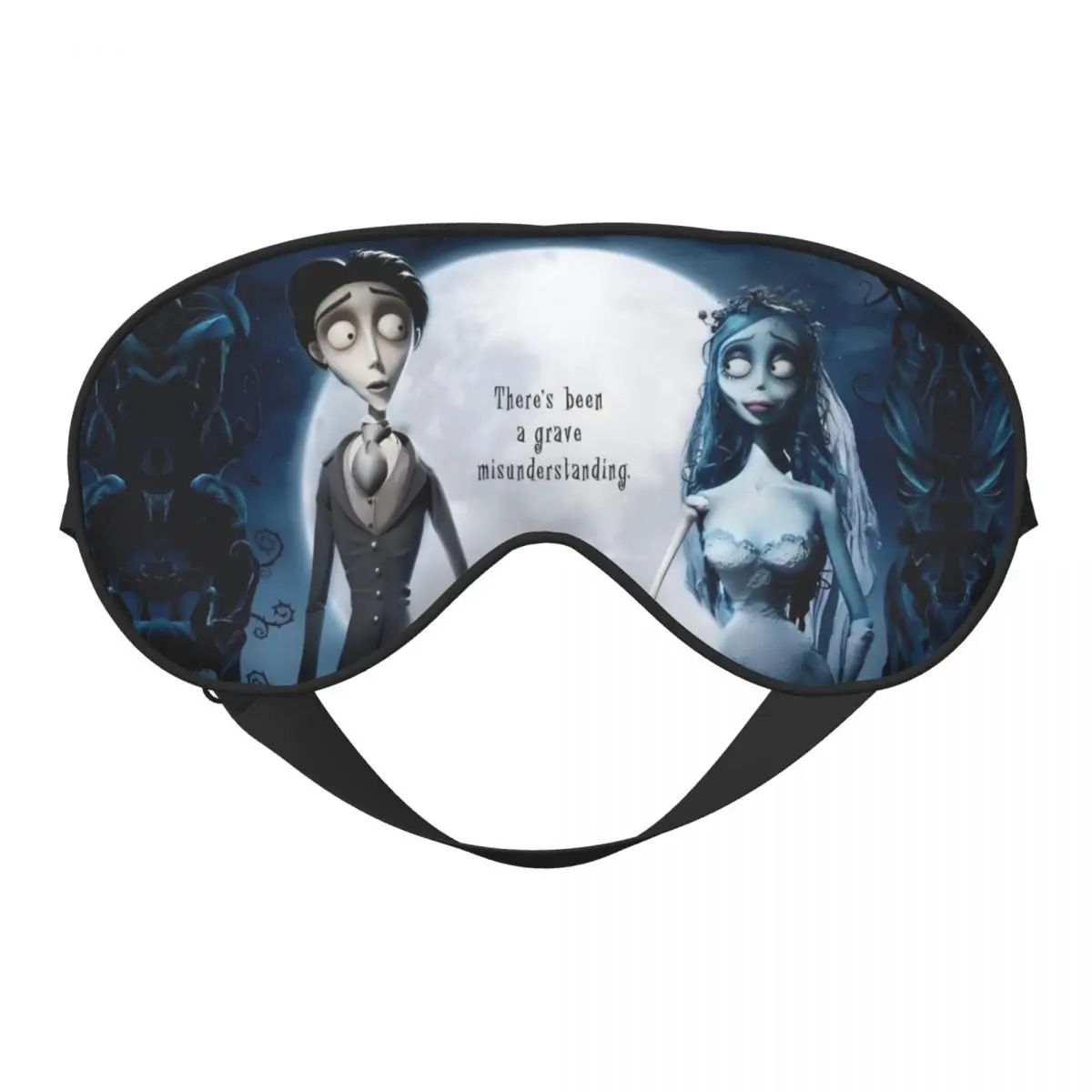 

Corpses Brides Sleeping Eye Masks Cartoon Film Horror Scary Movie Two Side Nap Health Eye Covers For Hotel Men Women Eye Patch