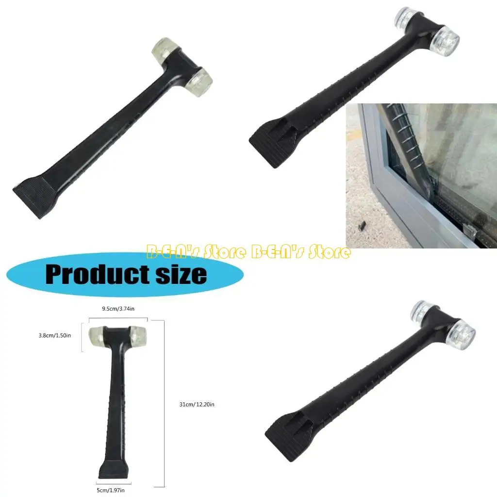 Y1AD MultiPurpose Rubber Hammer Mallets Plastic Scraper For Professional Installation