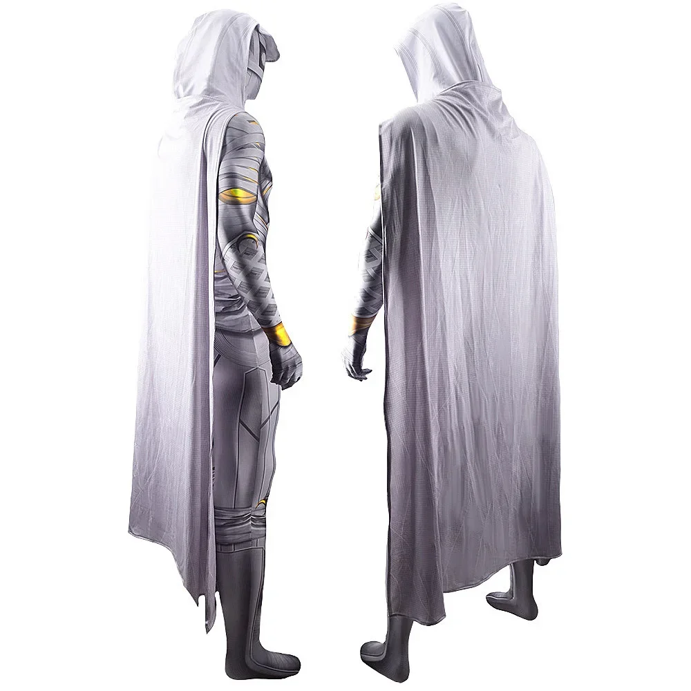 Moon Knight Costume Cosplay 3D Stampato Spandex Zentai Abiti Costume di Halloween Marc Spector Tuta Cosplay per adulti/bambini