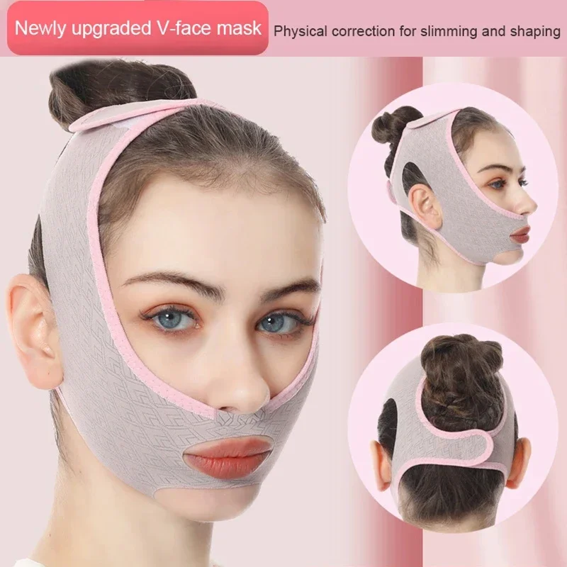 Dispositif de raffermissement du visage, bandage amincissant, lifting du visage, ruisseau, joue, retard d'affaissement, amélioration, double V, ligne de mise en forme, masque, beauté, santé