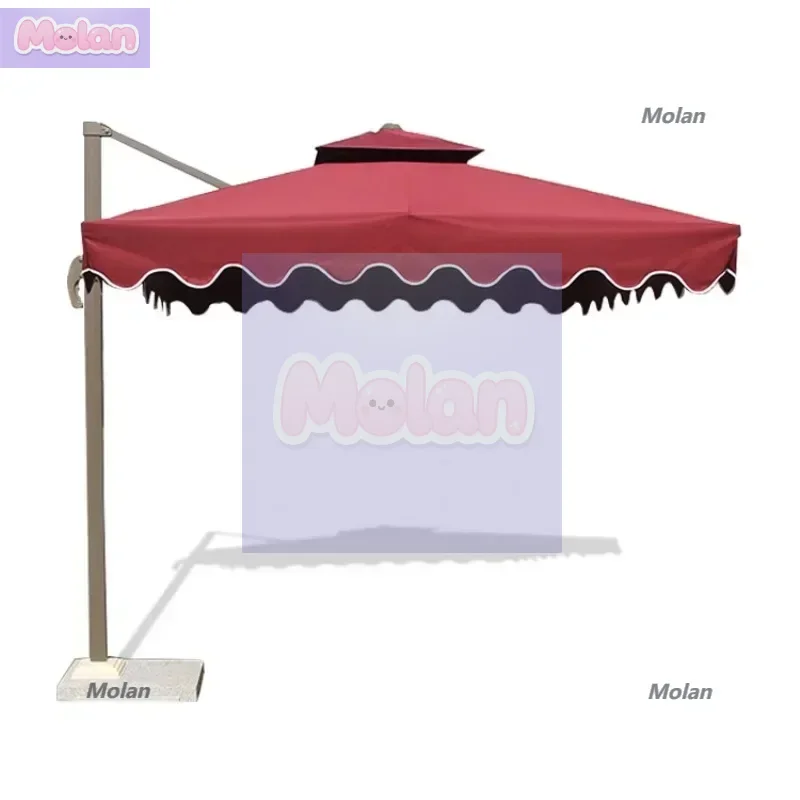 

Outdoor parasol guard box security property outdoor large sun umbrella courtyard advertising beach side stall umbrella square