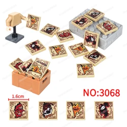 Demon Seal Pattern 3068 Building Block Printed Tiles Magic Betrayal Deception Destruction Chaos Figures Models Parts Gifts Toys