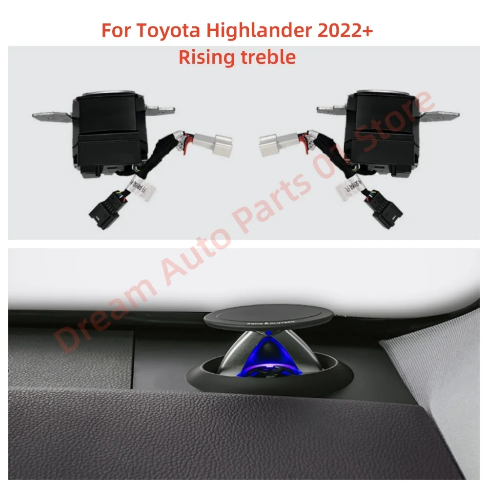 Tweeter speaker For Toyota Highlander 2022+ Rising treble Levitating elevating treble upgrade atmosphere lamp Car accessories