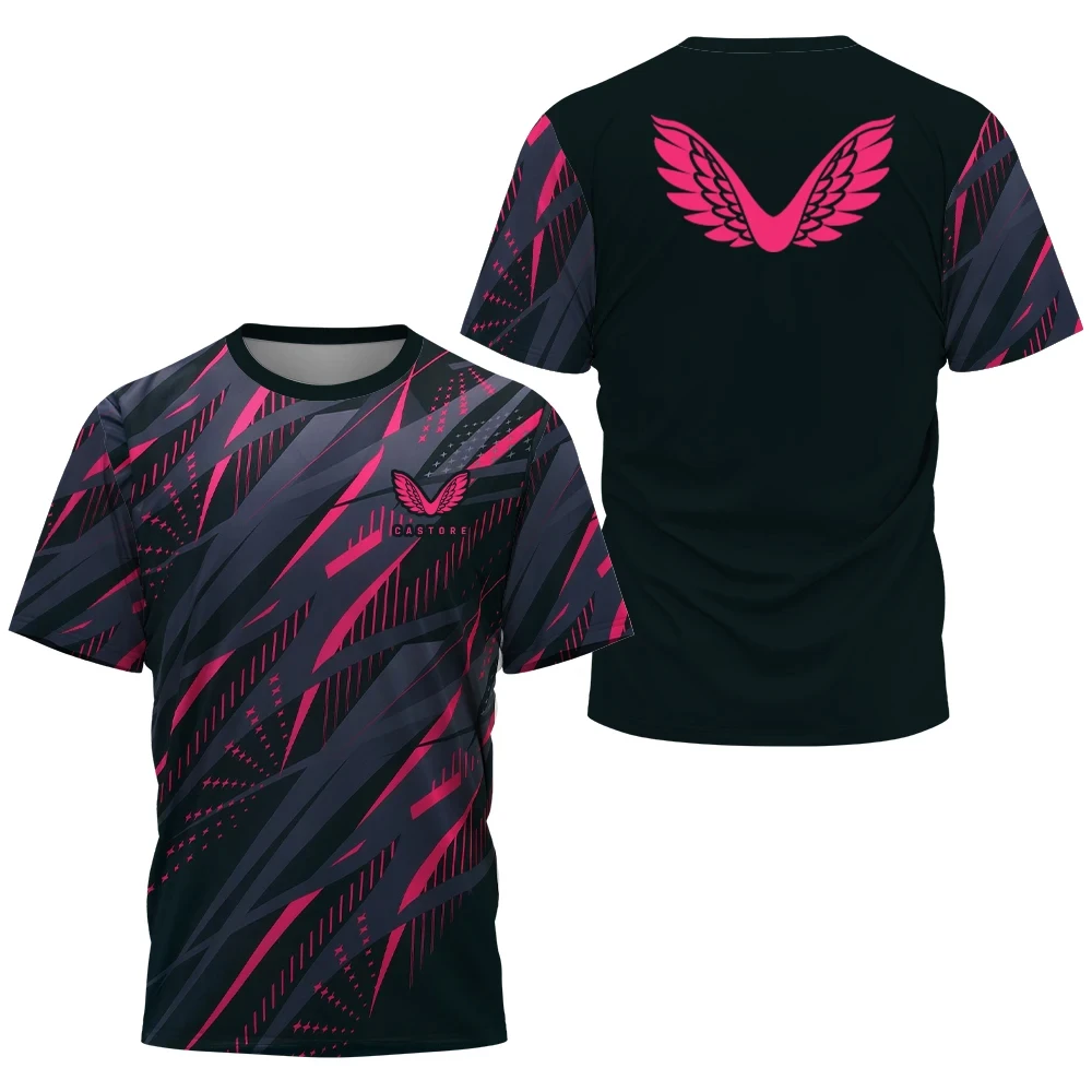 T Shirt For Men 3D Print Wings Pattern Camouflage Clothing Daily Sports Training O-neck Short Sleeve Quick Dry Material Male Top