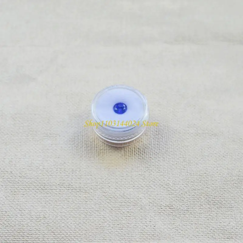N5KE 6Pcs Clear Threaded Storage Containers Acrylic Gemstones Display Box for Jewelers and Collectors
