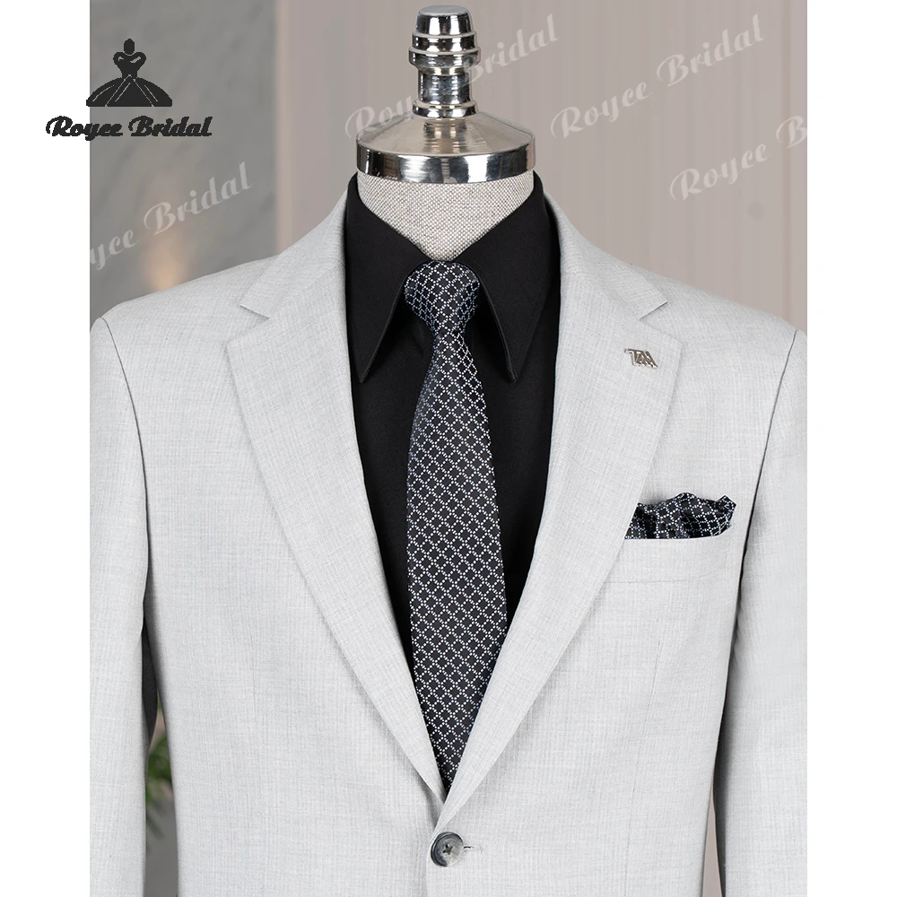 Notch Revers Tweedelig Heren Trouwpak 2026 Single Breasted Zakelijk Avondpak Aangepaste trajes para hombre