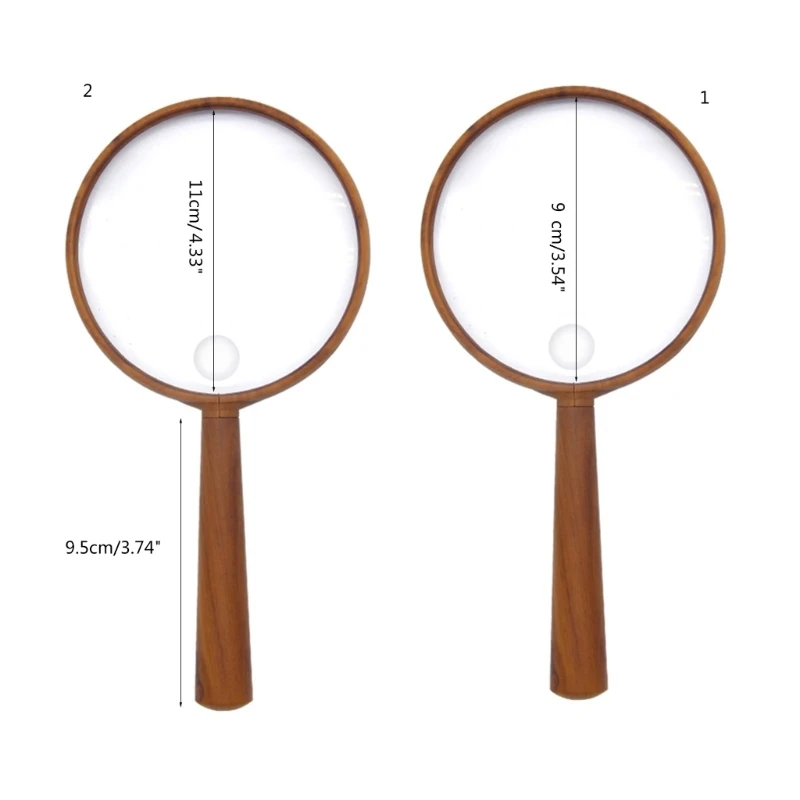 Lupa com 0X 20X 10X/30X Lupa leitura portátil para leitura, joias, inspeção, ciência