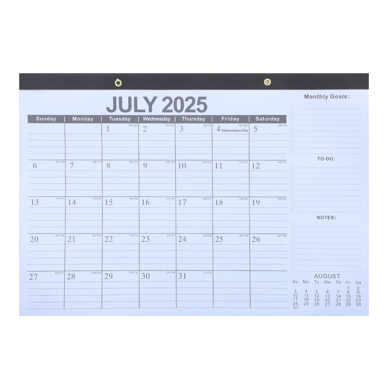 

18pcs 2025-2026 18-Month Wall Calendar Planner July To December Thick Paper Large Monthly Schedule Office Home School Vertical