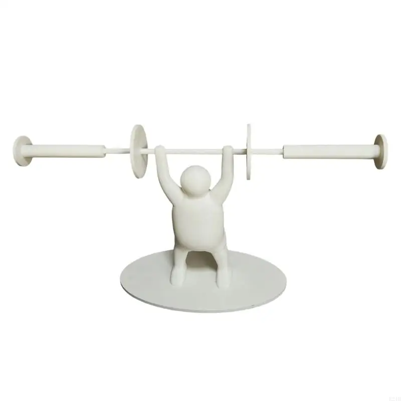 Unique Weightlifters Tissue Holder 3D Printed Realistic Durability for Bathroom Decoration Compacts