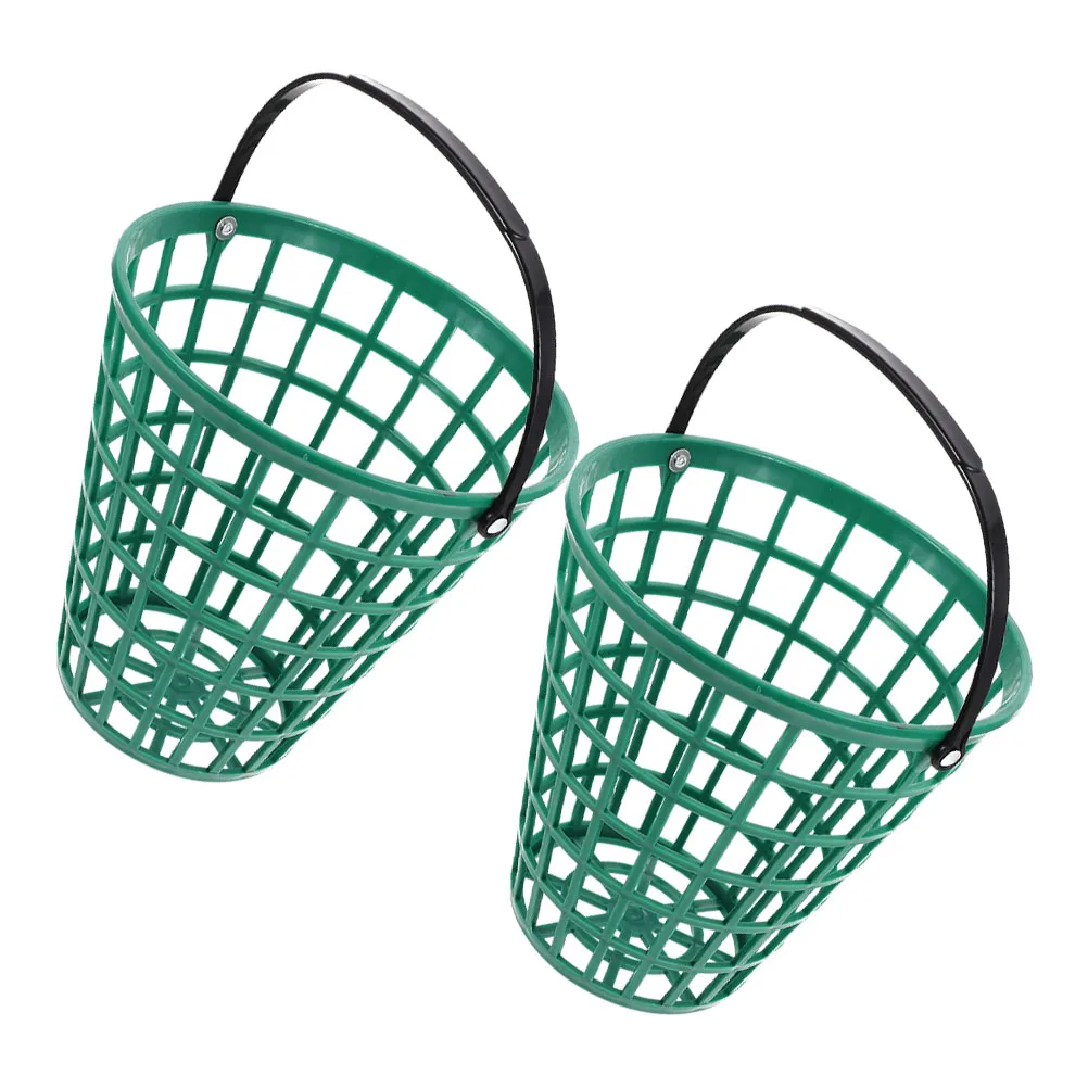

2 Pcs Golf Pick up Basket Organizer Storage Accessories Nylon Bucket with Handle