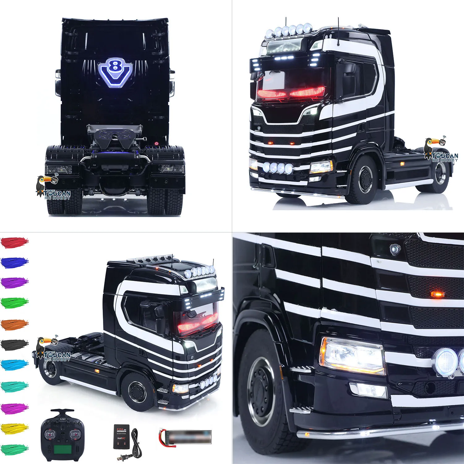 

Игрушка Unitru 05 770S 1/14 DIY RTR RC Трактор Грузовик 4x4 Металлическое шасси 3-скоростная коробка передач Пульт дистанционного управления Грузовик Автомобиль Дымовый свет Звук ST8