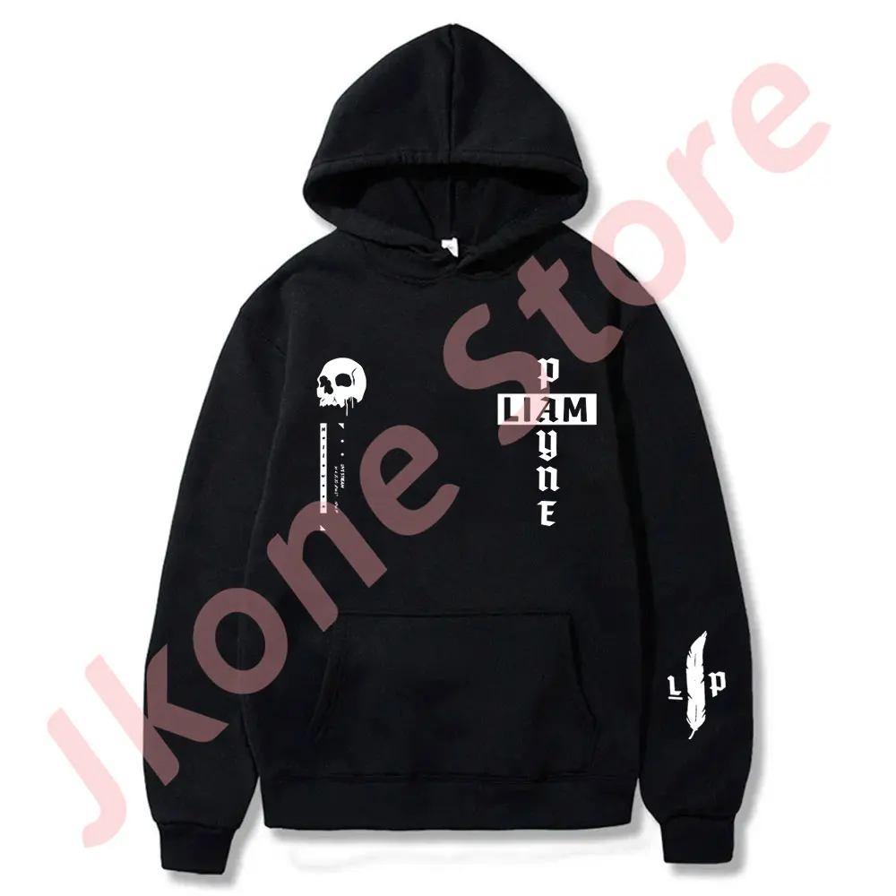 

Liam Payne Skull and Cross Hoodies Cosplay Women Men Fashion Casual Streetwear Long Sleeve Sweatshirts