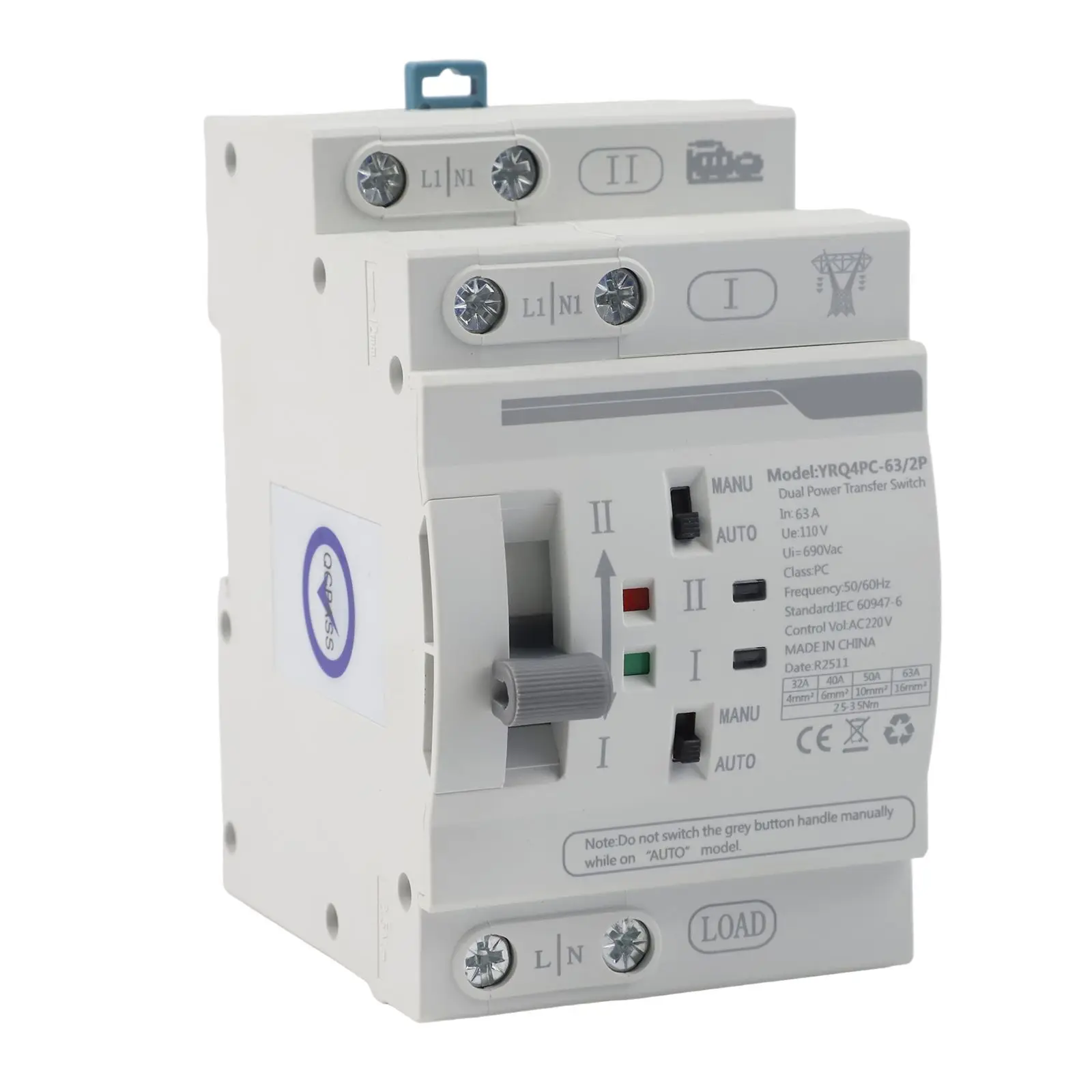 

Automatic Transfer Switch For ATS 110V with Dual Operation Modes and Comprehensive Voltage Safeguards for Stable Power Supply