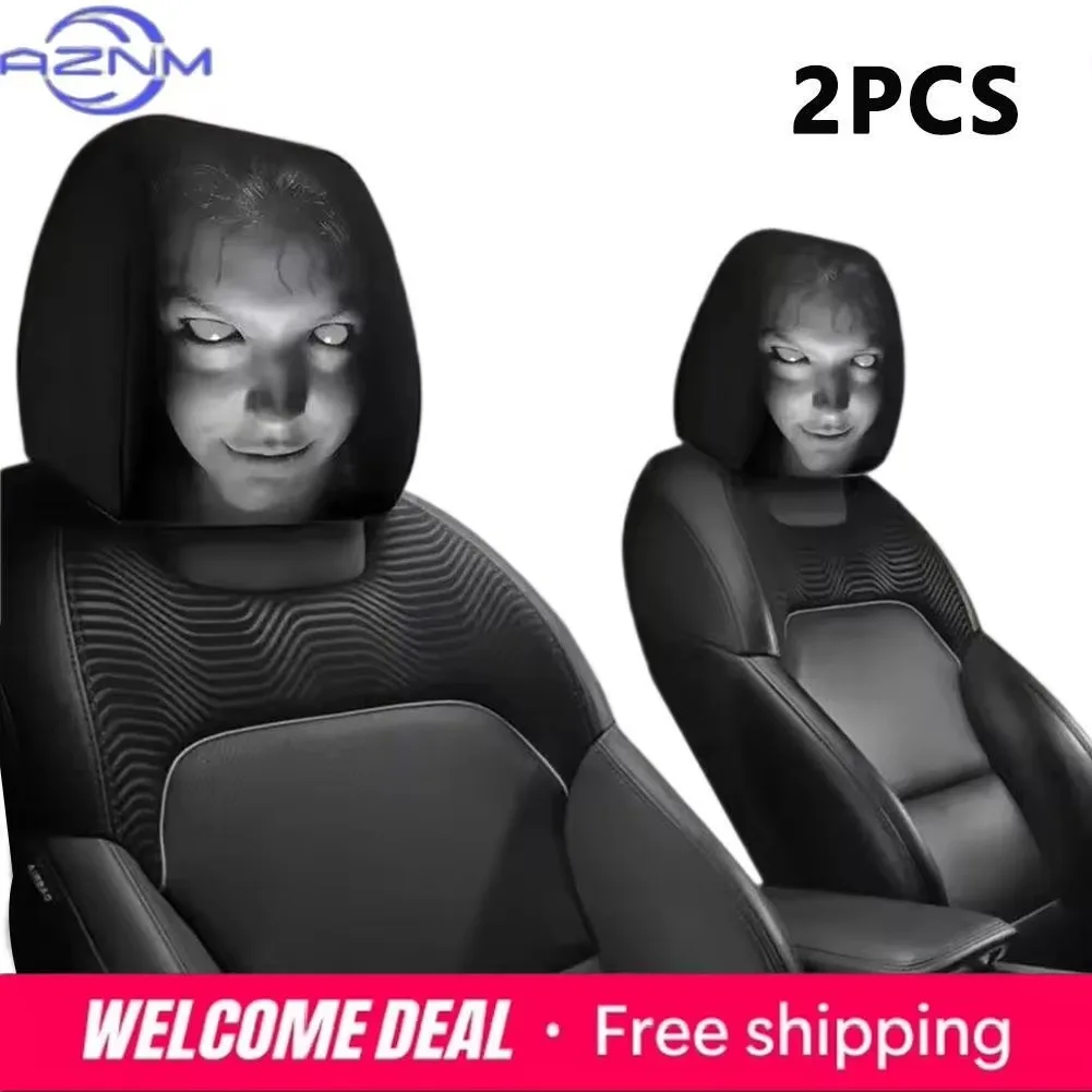 Vehicle Car Headrest Cover Durable Stylish Protector Sleeve for Daily Car Interior Use