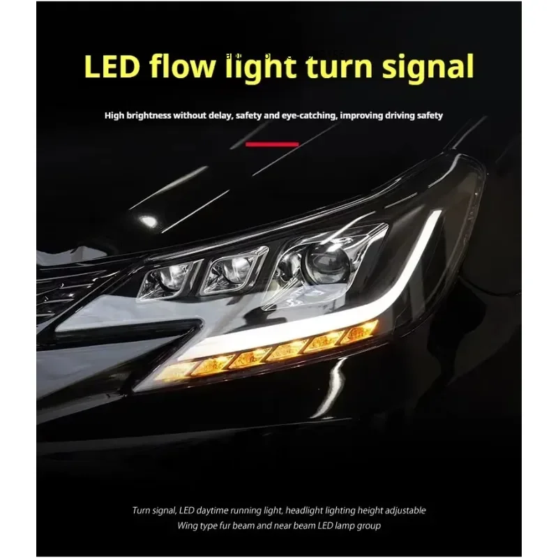

FT Car Lights forToyota Reiz Mark X Headlights 2013-2017 LED Projetor Headlamp Daytime Running Light Automotive Accessories