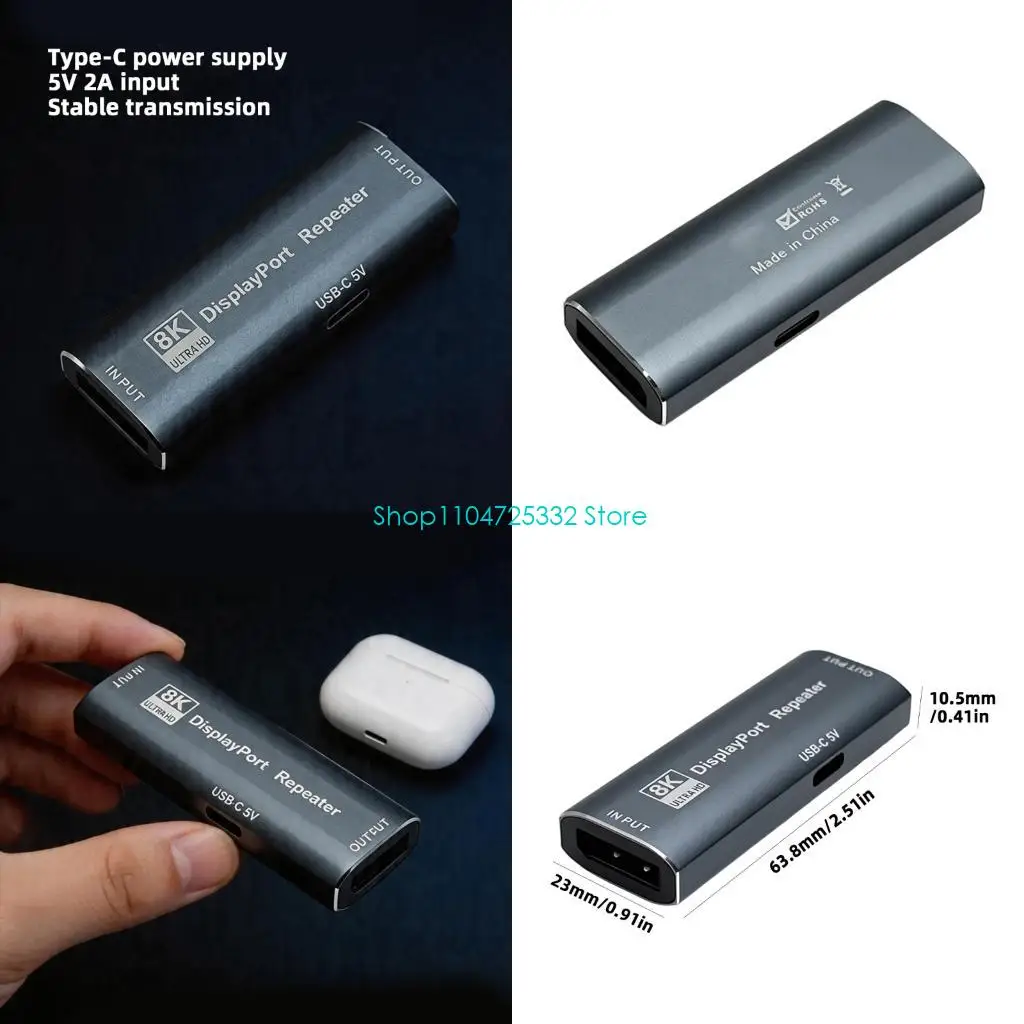 P5EA DisplayPort Repeaters Boosters With 20M Extension For Signal Transmission