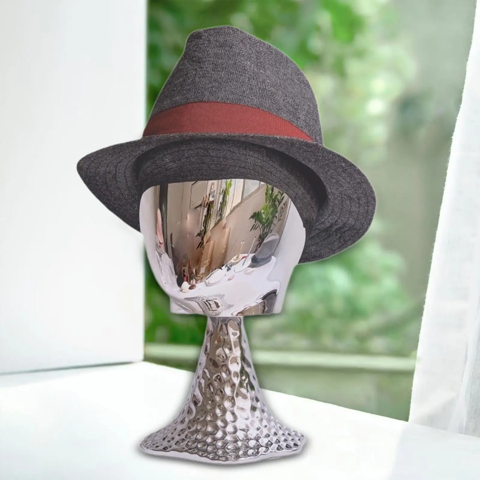 

Mannequin Head Stand Wig Display Rack Headdress Tabletop Removable Hat Display Stand Hairpieces Stand Rack for Shopping Mall
