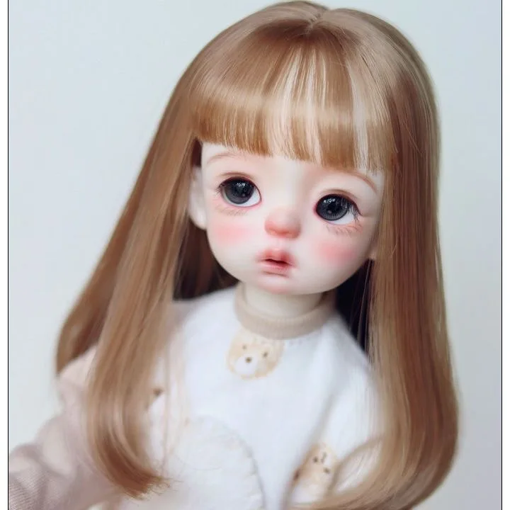 Ultra-Thin Bangs Blythe Head Wig, 1/6 1/4 1/3 BJD High Temperature Silk  Doll Hair 1 Piece