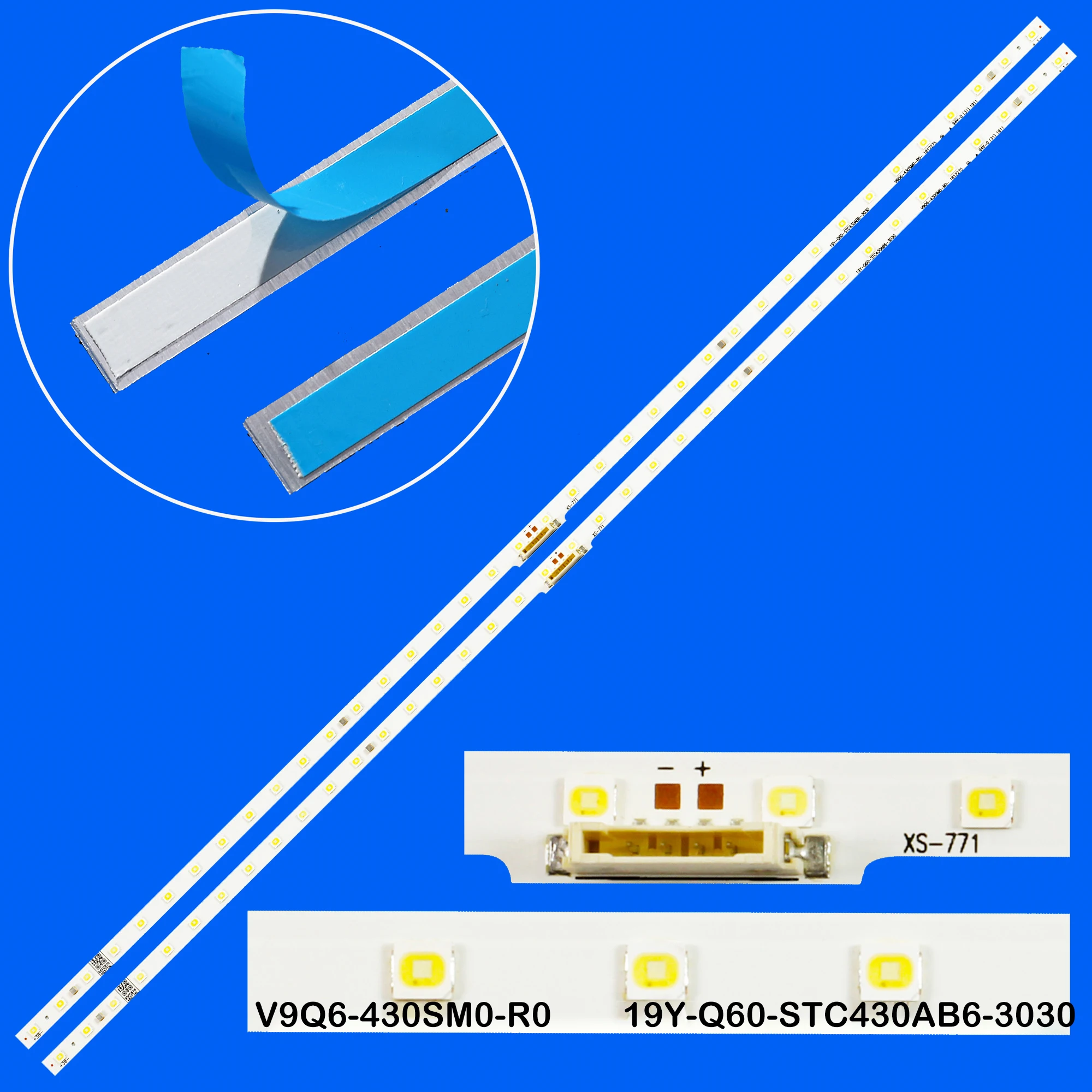 LED Backlight Strip for QN43LS01T QN43LS01TAFXZA GQ43Q60RGT GQ43Q60RGTXZG GQ43LS01BAUXZG QE43LS01R QE43LS01TB QN43LS01B