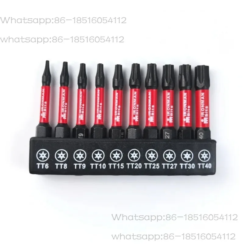 Torx Impact Screwdriver Bits Set 25-150mm Hex Shank Batch Head S2 Steel Magnetic Electric Drill Bit Driver Hand Tool with Holder
