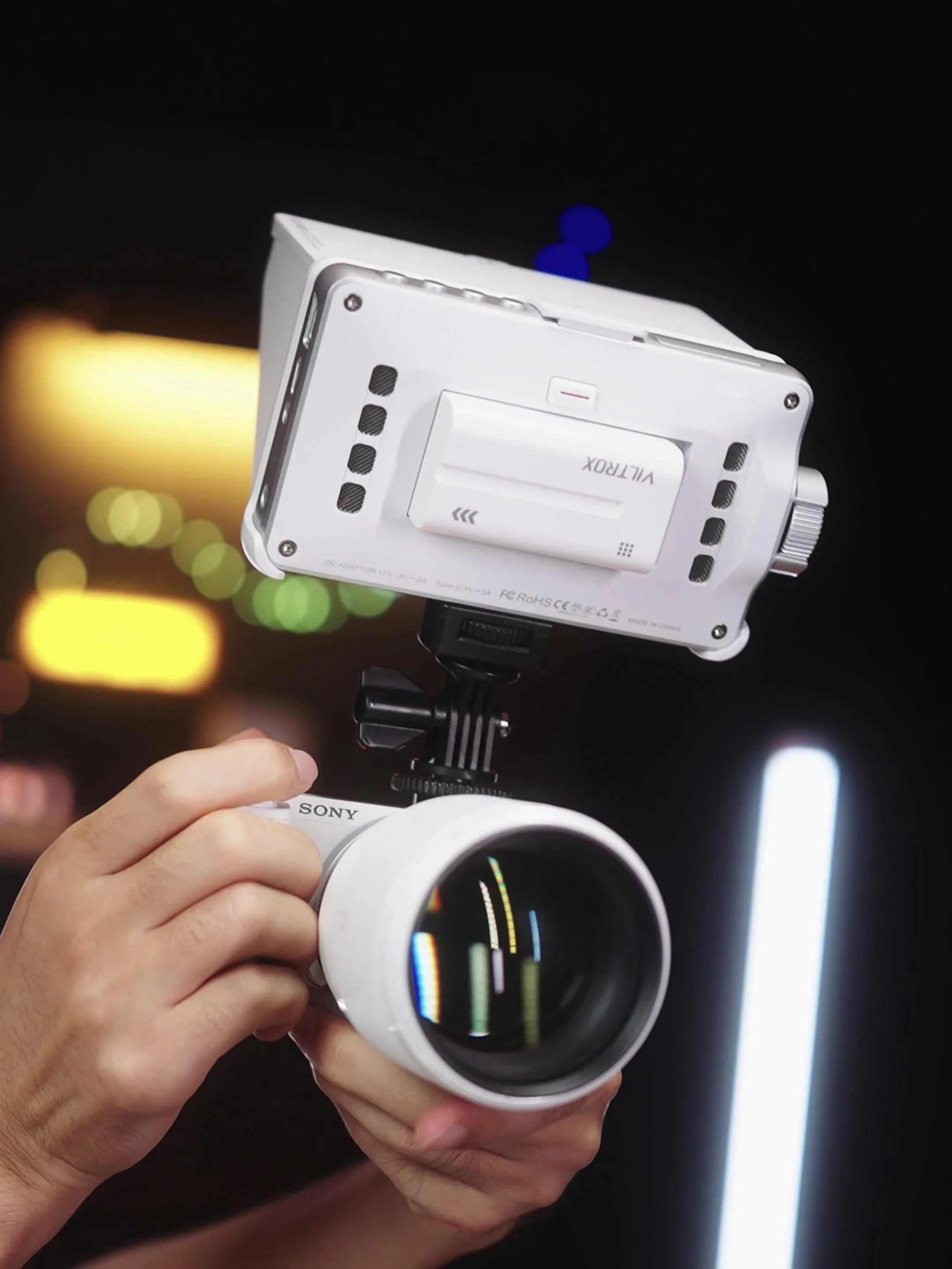Viltrox DC-V1 4K HD 카메라 비디오 LCD 모니터 디스플레이 필드, 캐논 니콘 소니 DSLR 카메라용, 5.5 인치