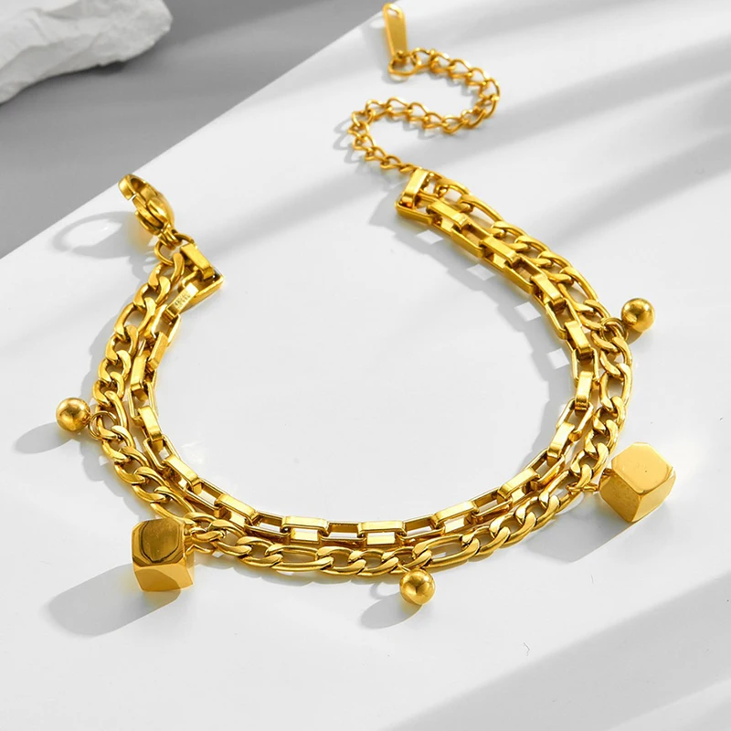 أزياء الحب فراشة تصميم هندسي قلادة سوار المرأة التيتانيوم الصلب لا يتلاشى مجوهرات عيد الحب هدية عيد ميلاد