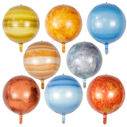 22 inch Solar System Birthday Balloons World Map Ball on Galaxy Planet Globe Earth Space Theme Party Decor