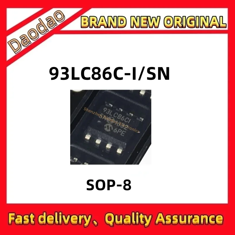 

10Pcs 93LC86C-I/SN 93LC86-I/SN SOP8 Pin patch power board common storage chip new original