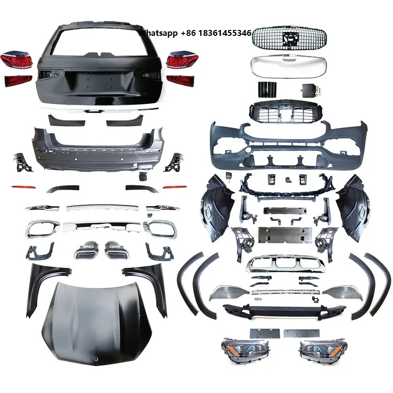 

For GL Class X166 2012-2015 modified to X167 2023 model. Ultra-high Quality Auto Parts Bumpers Bodykit