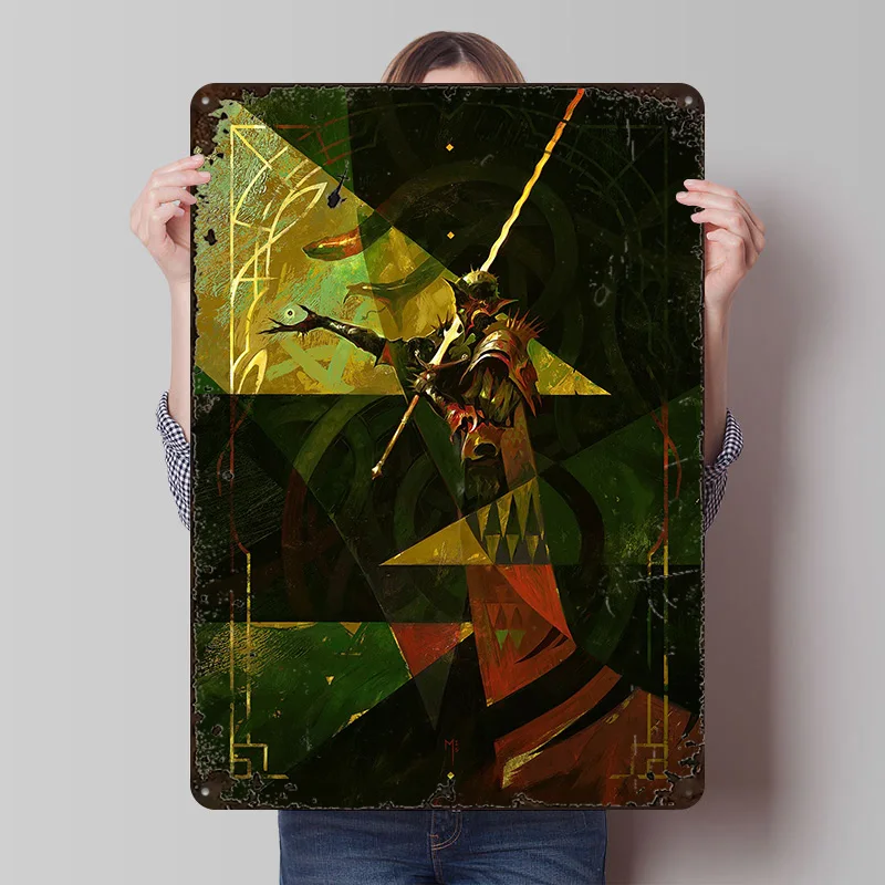 Serpent Knight Tinplate Poster Customized Wall Art Vintage Metal Signs Retro Plates for Decoration Home Decor Items Custom Plate