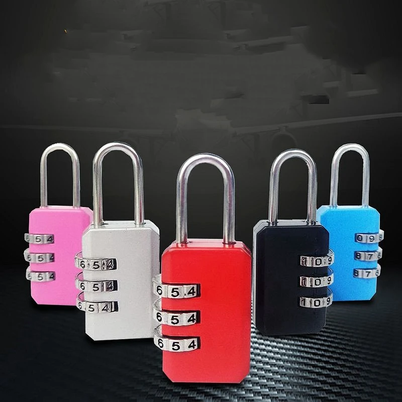 3 Digit Number Combination Pad Lock Padlock Outdoor Waterproof Lock Suitcase Luggage Security Coded Lock Zinc Alloy Code Lock