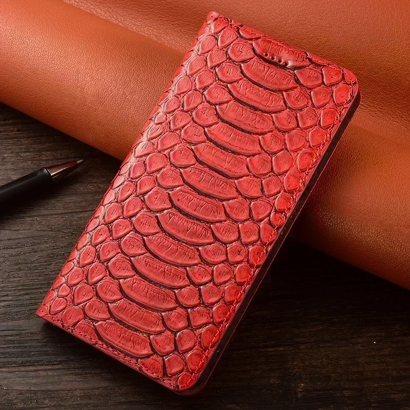 Classics Genuine Leather Phone Case For OnePlus Nord 2 2T 3 CE 2 3 Lite Ace 2 Pro Cowhide Magnetic Flip Protective Cover