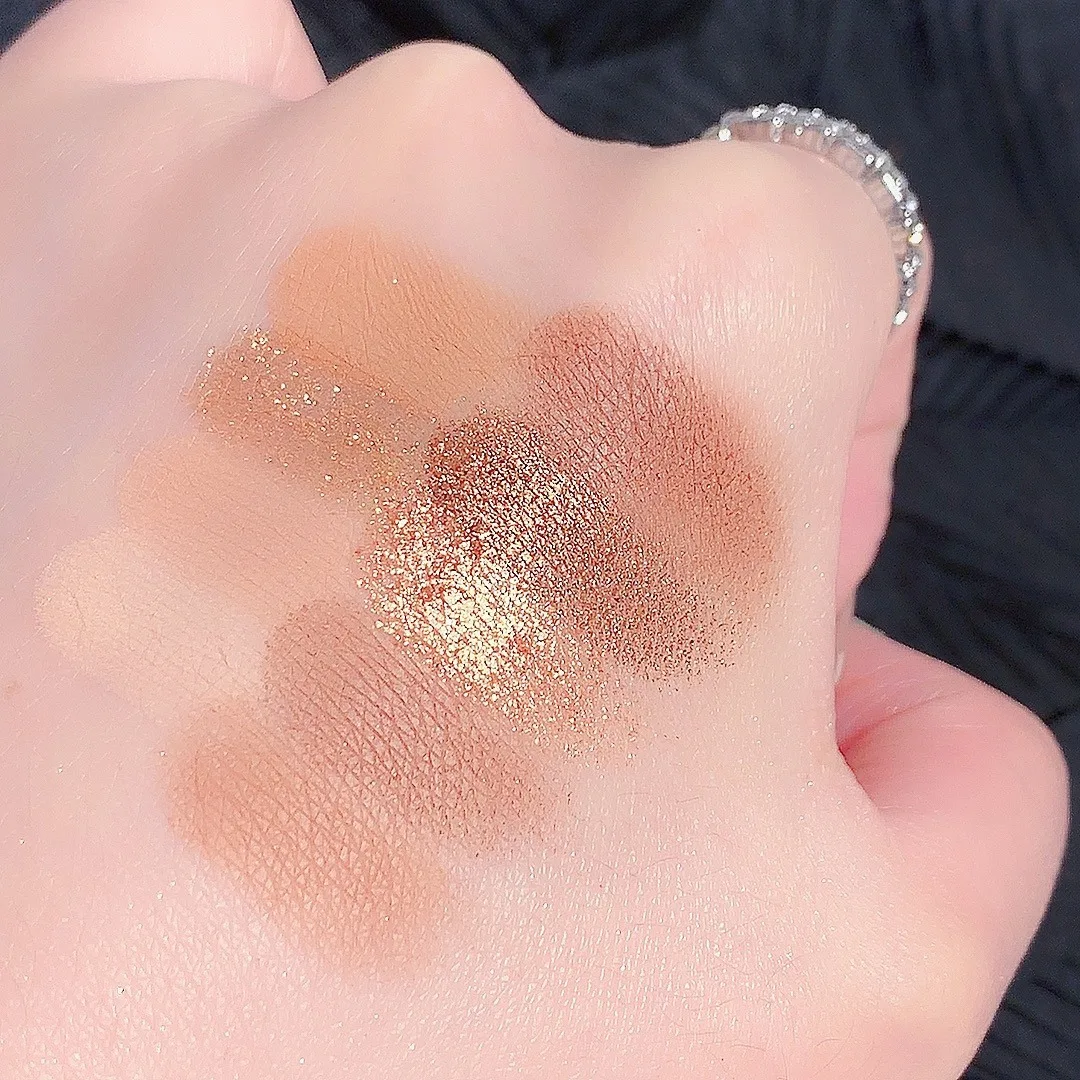 9 ألوان موكا شوكولاتة طويلة الأمد لامعة مقاومة للماء غير لامعة لؤلؤية بريق عينيه لوحة مستحضرات التجميل #4