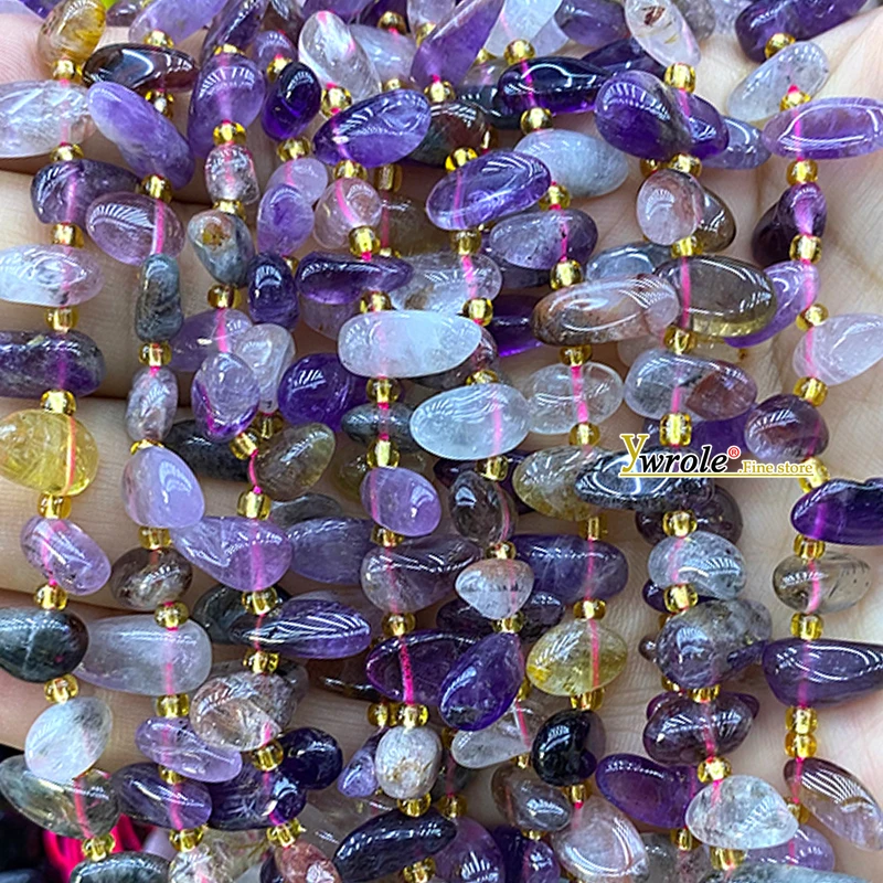Natural Stone Irregular Teeth Shape Raw Ore Gem Pink Opal Spacer Beads for Jewelry Making Diy Bracelet Charms Accessories view 3