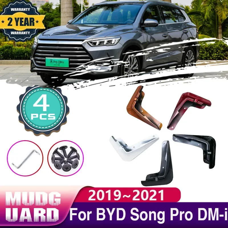 

Car Baking Paint Mudguard for BYD Song Pro DM-i 2021 2020 2019 Accessories Mud Flaps Splash Guards Front Fender Protect Mudflaps