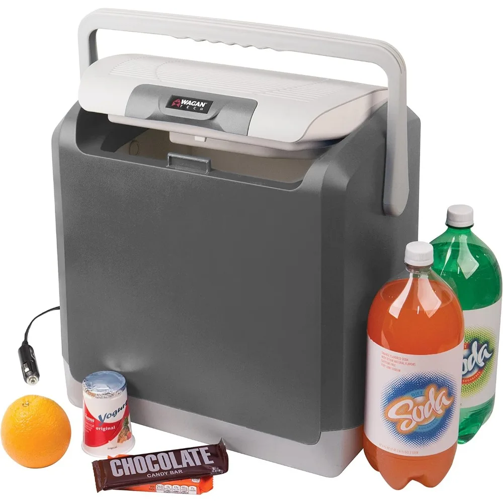 

EL6225 12V Personal Thermoelectric Cooler/Warmer, 24 Liter Capacity, Portable Electric Car Cooler Warmer with 12/24V DC, 12V Sm