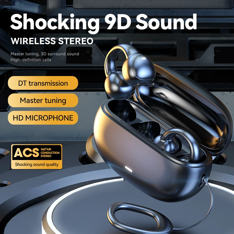 سماعات بلوتوث صوت قوية سماعات رأس لاسلكية OWS سماعات بلوتوث مفتوحة مع ميكروفون للحد من الضوضاء مقاومة للماء #1