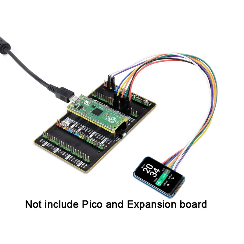 1.47inch Rounded Corners LCD Display Module SPI 262K RGB Colors 172×320 for Arduino STM32 Raspberry Pi Pico