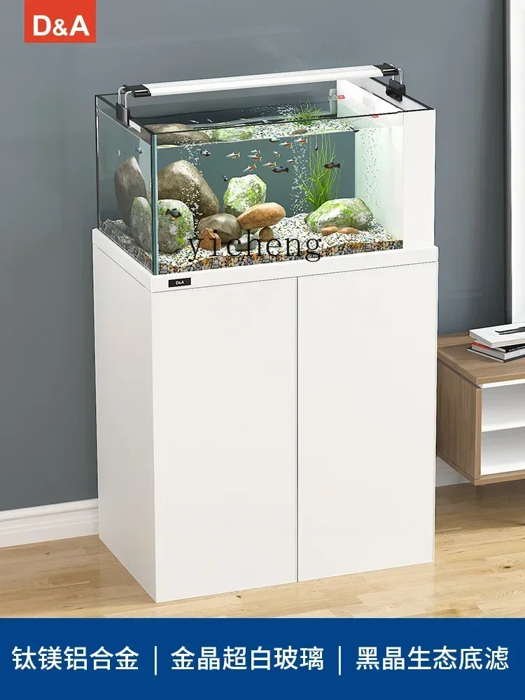 YG-6 Natural Pebble South American Native Cylinder Creative Landscape Three Lakes Cichlid Ecological Fish Tank