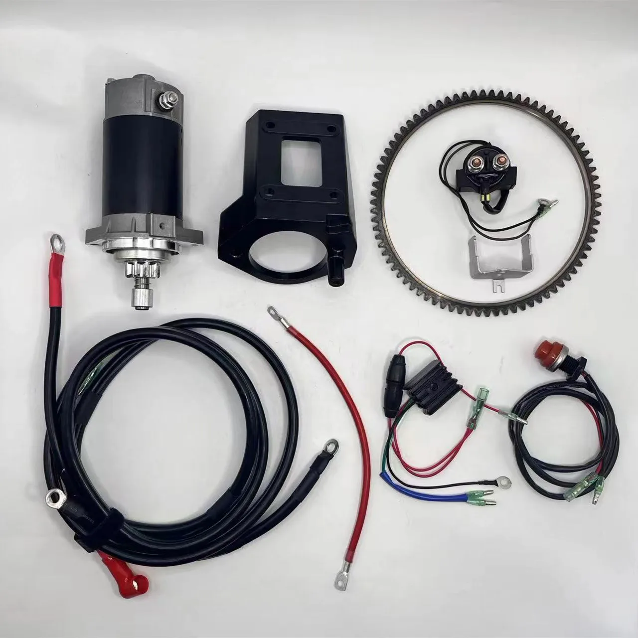 ELECTRIC STARTING MOTOR KIT FOR SUZUKI DT30 2 STROKE 30HP Outboard Motor Starter Motor Relay Cable Rectifier
