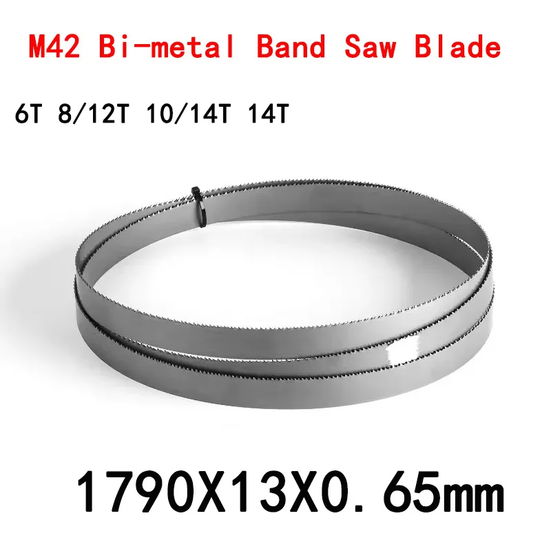 M42 Bi-Metal 70-1/2" Lungo 1/2 pollice di larghezza 0,025" 1790x13x0,65mm 6 8/-12 10-14 14T Lama per sega a nastro in metallo per metallo ferroso morbido