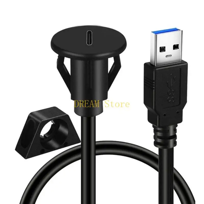 Durability USB C Flush Mount Extension Cable for Dashboards Installation for Expanding Completing Data Transfer best sale