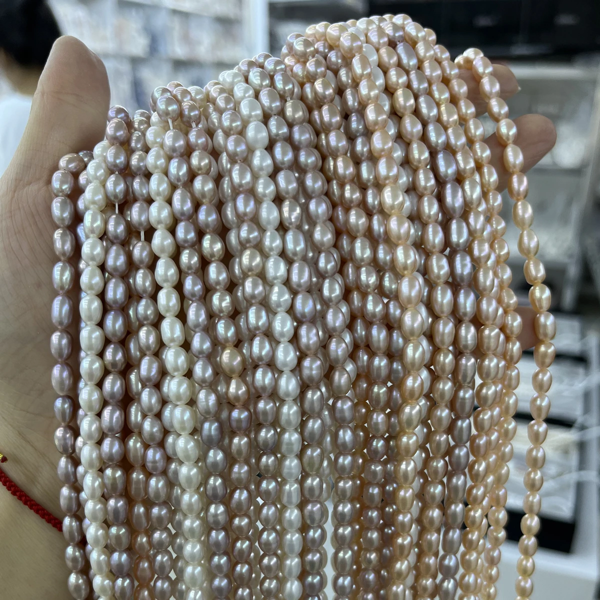 

AAAAA 5-6 мм высококачественный безупречный натуральный пресноводный жемчуг в форме риса, бусины для изготовления ювелирных изделий, ожерелье, браслет, аксессуар